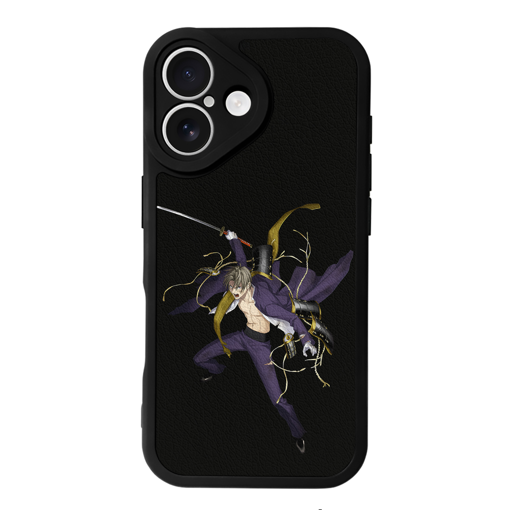 （画像用） 刀剣乱舞 Touken Ranbu 【iPhone 16シリーズ対応】シリコンスマホケース（レザー調） 材質：シリコン